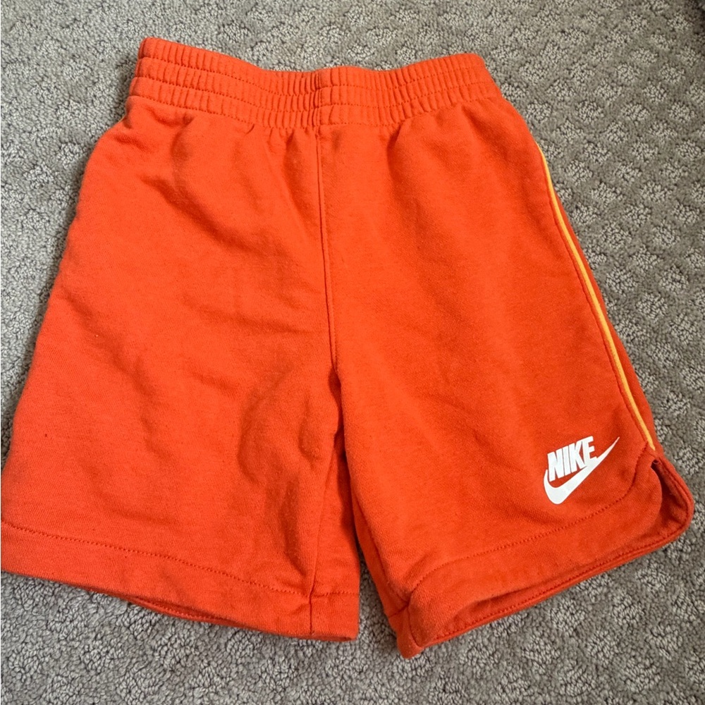Nike Kids Orange Athletic Shorts & black Hurley shorts boys size 7